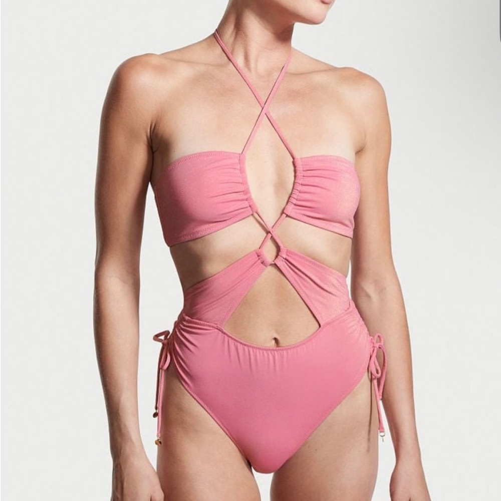 Victoria’s Secret - Multiway cut-out halter one piece swimsuit